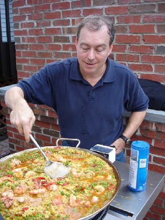 Paella de Camarones y Langosta